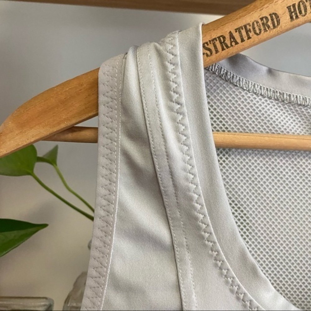 Adidas X Stella McCartney Light Gray Athletic Tank Top Large - Picture 4 of 11